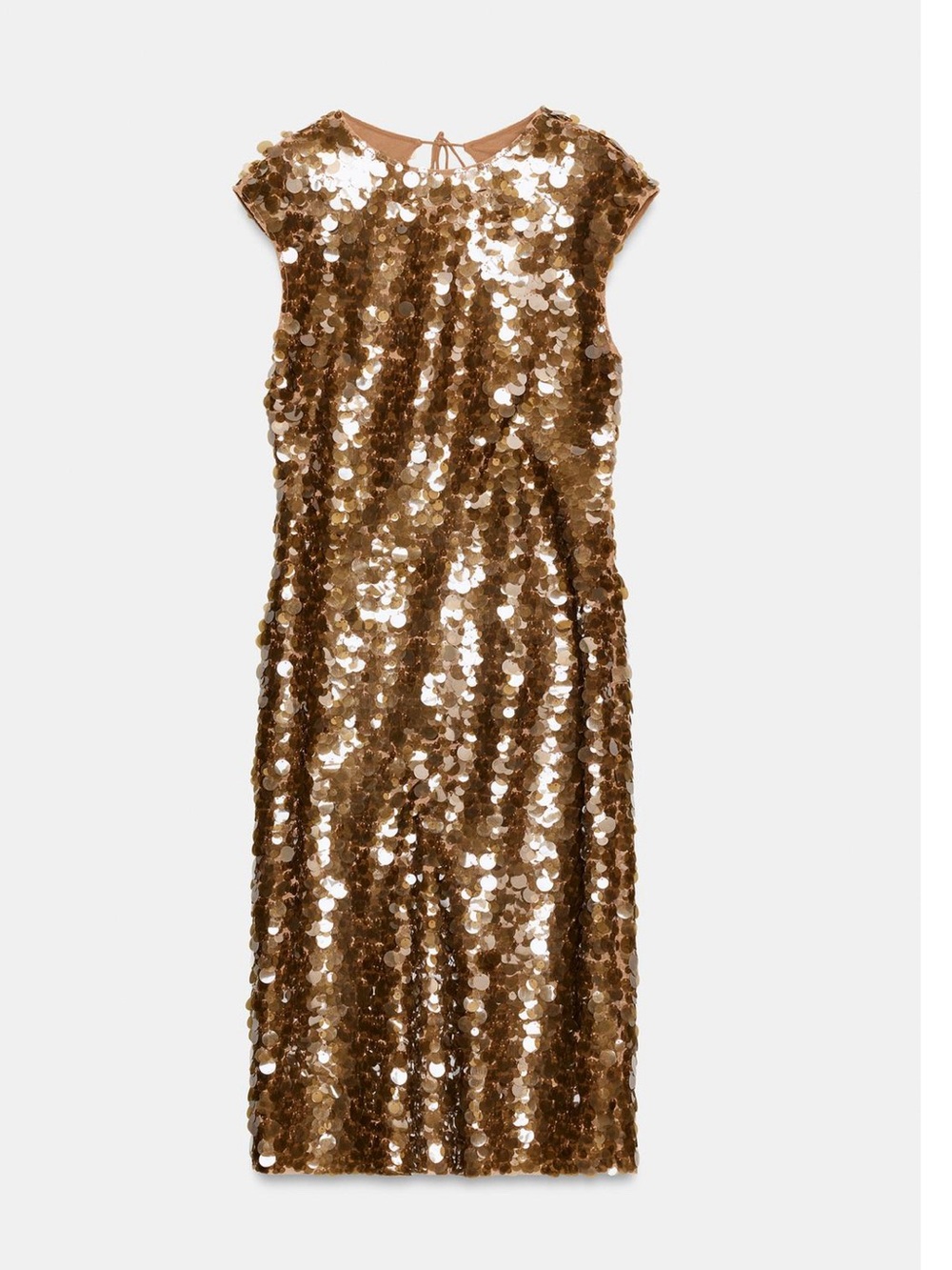 ZARA SEQUIN OPEN-BACK DRESS - Picture 6 of 8
